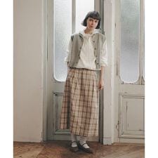 ◆オリジナル先染めチェックタックスカート