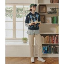 ◆細身ストレッチストレートパンツ