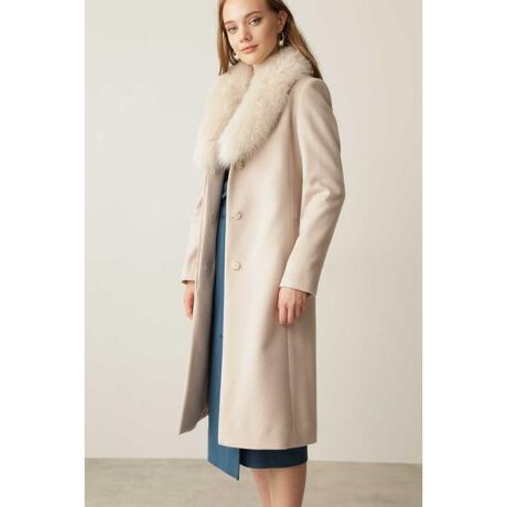 ◇カシミヤ混フォックスファー襟コート | ピンキー＆ダイアン  