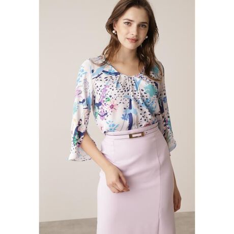 ◇フェスティブフローラルプリントブラウス | ピンキー＆ダイアン  