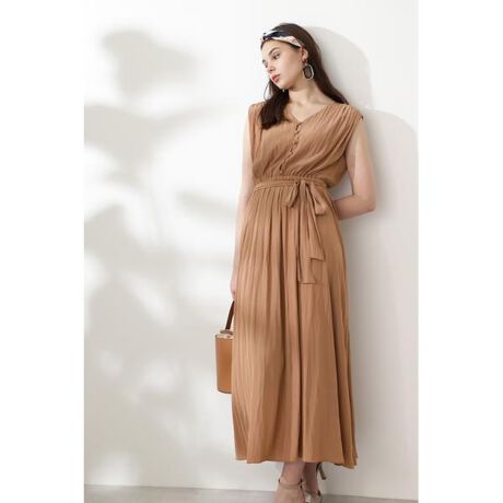 WEB限定]共布リボン付きマキシワンピース | ピンキー＆ダイアン  