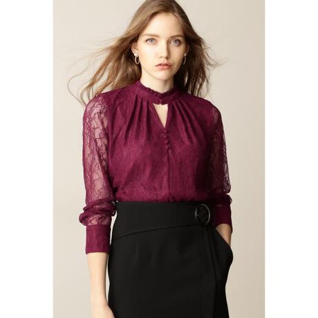 ◇スタンドカラーレースブラウス | ピンキー＆ダイアン(PINKY&DIANNE  