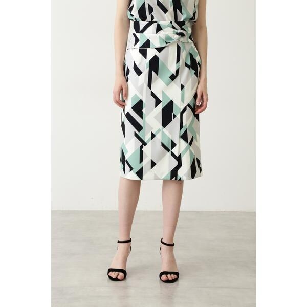 PINKY&DIANNEピンキーアンドダイアン幾何プリントメタルタックス