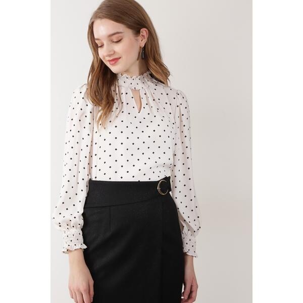 タグ付き新品★Pinky&Dianneドットプリントギャザーブラウス 楽天市場】【SALE／40%OFF】[WEB限定商品] ドットプリント