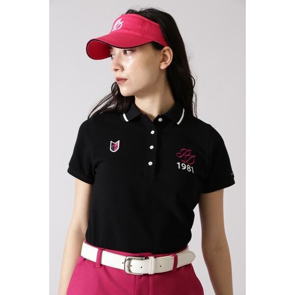 Pinky&Dianne - 新品【PINKY&DIANNE】ピンキー＆ダイアン　ゴルフ　ロゴ　半袖ポロシャツ PINKY GOLF]ロゴ刺繍カノコ半袖ポロシャツ | ピンキー＆ダイアン