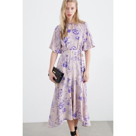 ボタニカルプリントマーメイドワンピース | ピンキー＆ダイアン  