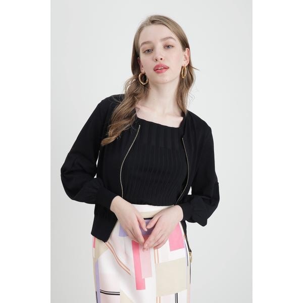 ◇ジップアップシアーニットブルゾン | ピンキー＆ダイアン