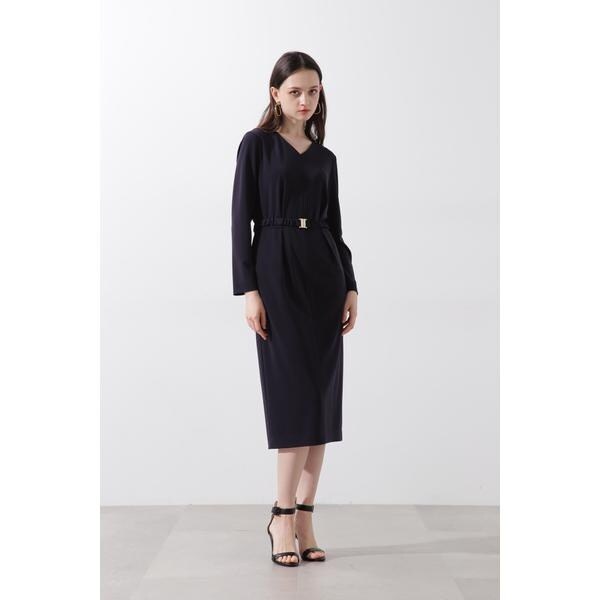 ◇シャーリングベルトVネックワンピース | ピンキー＆ダイアン