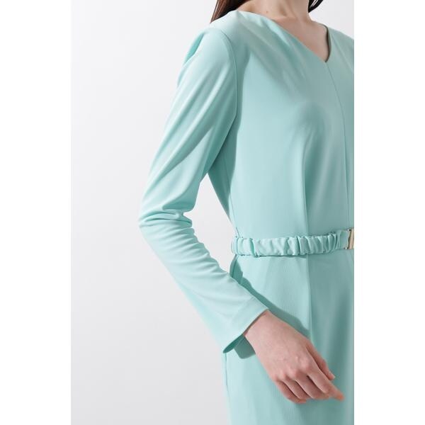 ◇シャーリングベルトVネックワンピース | ピンキー＆ダイアン