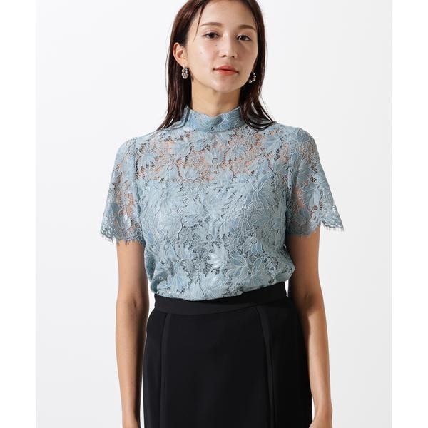 ✧新品✧ ピンキー＆ダイアン グレー シルバー Vネック 長袖 リブニット セール】 ◇スカーフ付きVネックリブニット （ニット・セーター