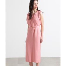 ◆ダイヤモンドネックベルテッドワンピース