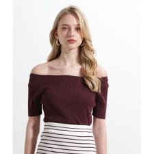 ピンキー＆ダイアン(PINKY&DIANNE)の◆オフショルダーリブニット