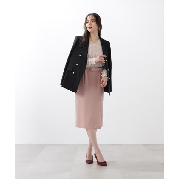極美品✨ピンキー＆ダイアン　ループツィードダブルブレストコート　2022AW　М 極美品✨ピンキー＆ダイアン ループツィードダブルブレスト