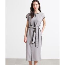 ◆ベルト付きバイカラーワンピース