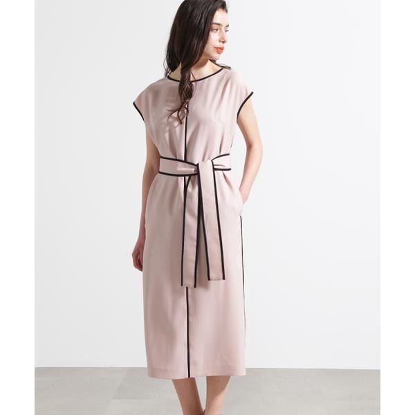 PINKY & DIANNE ベルト付きウエストタックワンピース PINKY&DIANNE ワンピース ベルト付きウエストタックワンピース
