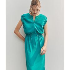 ◆スリーブシャーリングワンピース