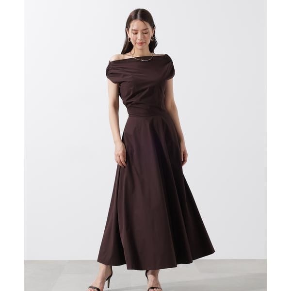 PINKY & DIANNE ベルト付きウエストタックワンピース PINKY&DIANNE ワンピース ベルト付きウエストタックワンピース