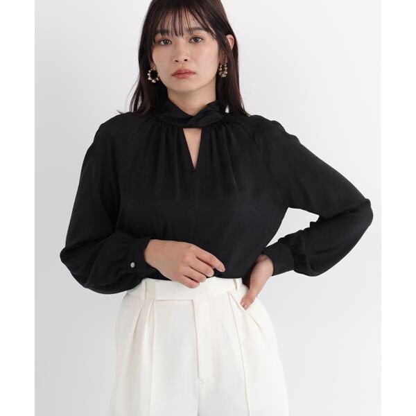 ◇スタンドカラージャカードブラウス | ピンキー＆ダイアン