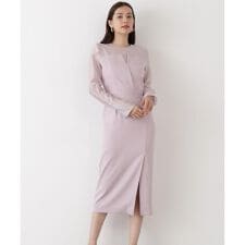 ◆パールスリーブドッキングワンピース