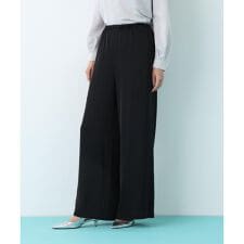 サテンワイドパンツ
