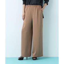 サテンワイドパンツ