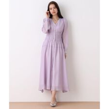 ウエストシャーリングロングワンピース