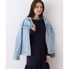 ルーズカラーデニムジャケット