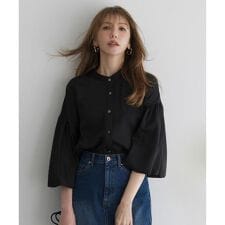 ギャザーバルーンスリーブブラウス