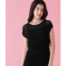 メッシュニットプルオーバー