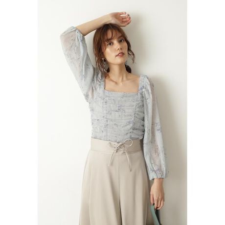 ◇チュールレースフラワーブラウス | ジル スチュアート(JILL STUART 