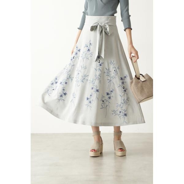 JILLSTUART❤︎綺麗めウエストベルトフレアスカート