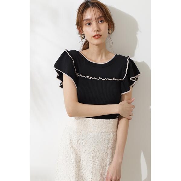 【JILL STUART】花×水玉 ケープ スクエアネック DRESS JILL STUART】花×水玉 ケープ スクエアネック DRESS