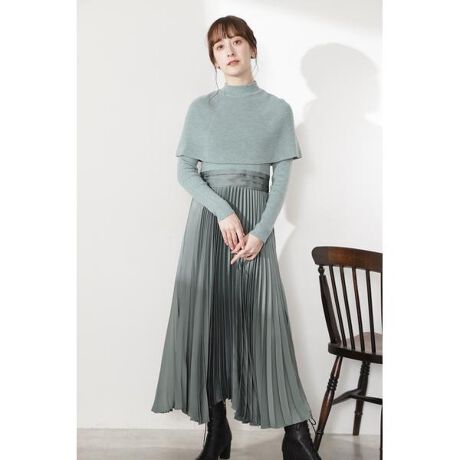 ◇《Endy ROBE》ヘーゼルケープ付ワンピース | ジル スチュアート(JILL 