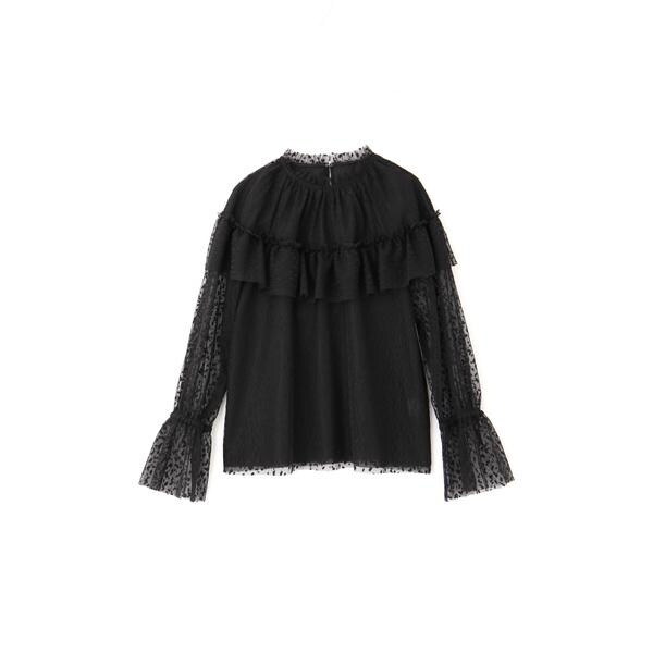 【タグ付未使用】JILLSTUARTジルスチュアートケリードットチュールブラウス JILLSTUART - 【タグ付未使用】JILLSTUARTジルスチュアートケリー