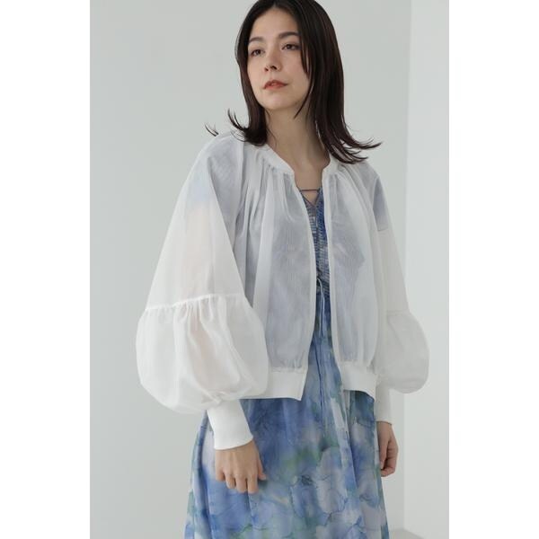 JILL STUART 　チュールジップアップブルゾン チュールジップアップブルゾン | ジル スチュアート(JILL STUART