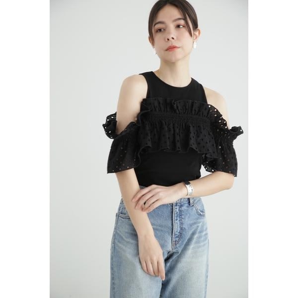 JILL STUART 　チュールジップアップブルゾン JILL STUART（ジルスチュアート）の「◇チュールジップアップ