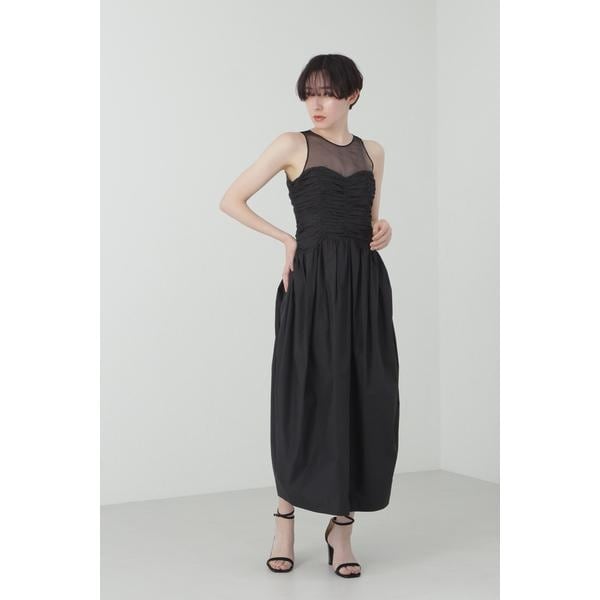 【サイズ0】JILLSTUART アミプリーツボウタイワンピース ベージュ系 アミプリーツボウタイワンピース | ジル スチュアート(JILL