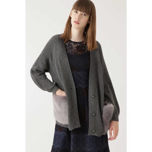jill by jillstuart ファー付きカーディガン