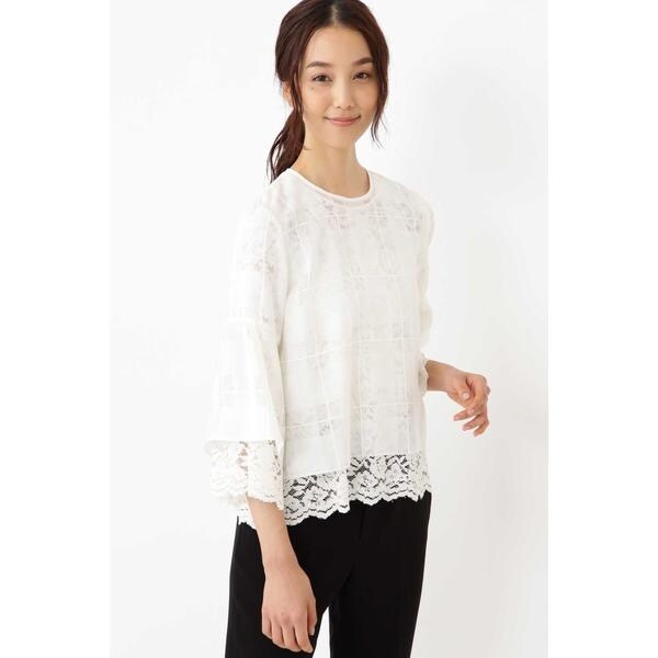 ◇《Endy ROBE》シェリーレイヤードレースブラウス | ジル