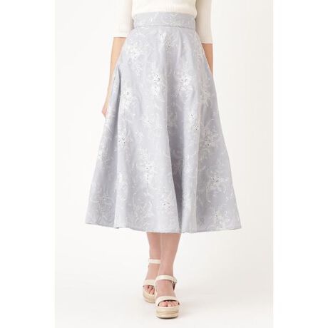 JILLSTUART ジルスチュアート ロングスカート（オンブレーチェック 