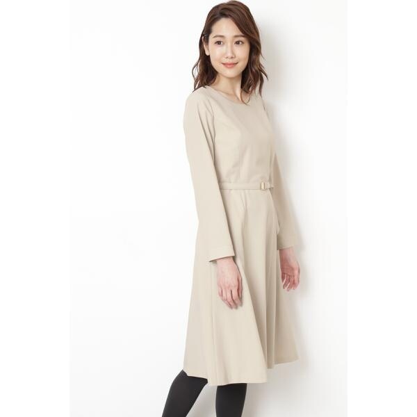 Natural Beauty Basic❤︎大人綺麗めジョーゼットフレアワンピース 洗える]ジョーゼットフレアワンピース | ナチュラルビューティー