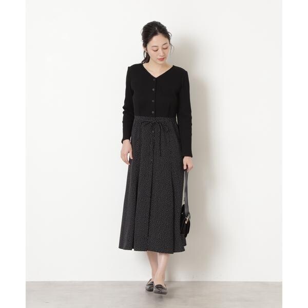 洗える ドッキングドットプリントワンピース ナチュラルビューティーベーシック Natural Beauty Basic ファッション通販 マルイウェブチャネル Cb001 351 17 01