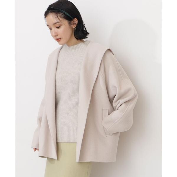 【美品】NATURAL BEAUTY BASIC リバーコート　セーラーカラー NATURAL BEAUTY BASIC - ナチュラルビューティーベーシック リバー