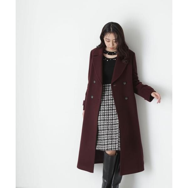 23AW ビッグカラーダブルチェスターコート 【公式通販】
