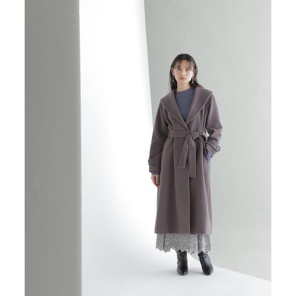 中古】 17AW ato ショールカラーコート - ジャケット/アウター