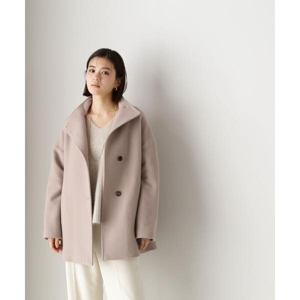 【定価¥19,910】ナチュラルビューティーベーシック ボトルネックハーフコート NATURAL BEAUTY BASIC｜スタンドネックハーフコート | Rakuten