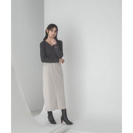 アウトポケットナロースカート | ナチュラルビューティーベーシック  