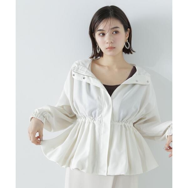 NATURAL BEAUTY BASIC ペプラムバルーンブルゾン　ベージュ NATURAL BEAUTY BASIC（ナチュラルビューティーベーシック）の