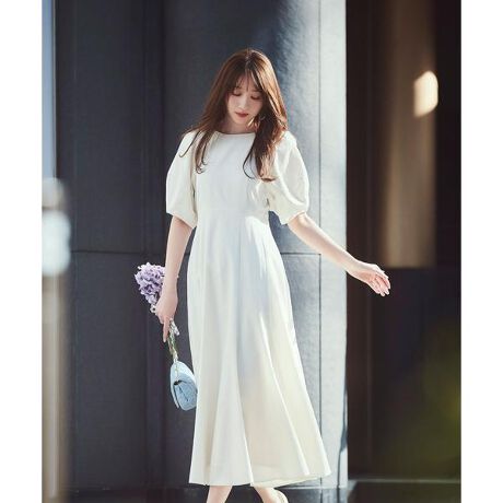 フォルムスリーブフレアワンピース | ナチュラルビューティー  