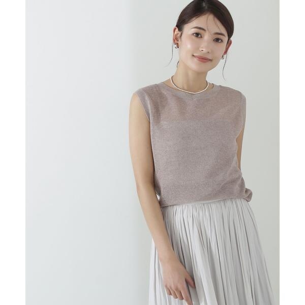 未使用 26SS ADORE ベーシックノースリーブニット 38 スパークナイロンノースリーブニット | ナチュラルビューティー